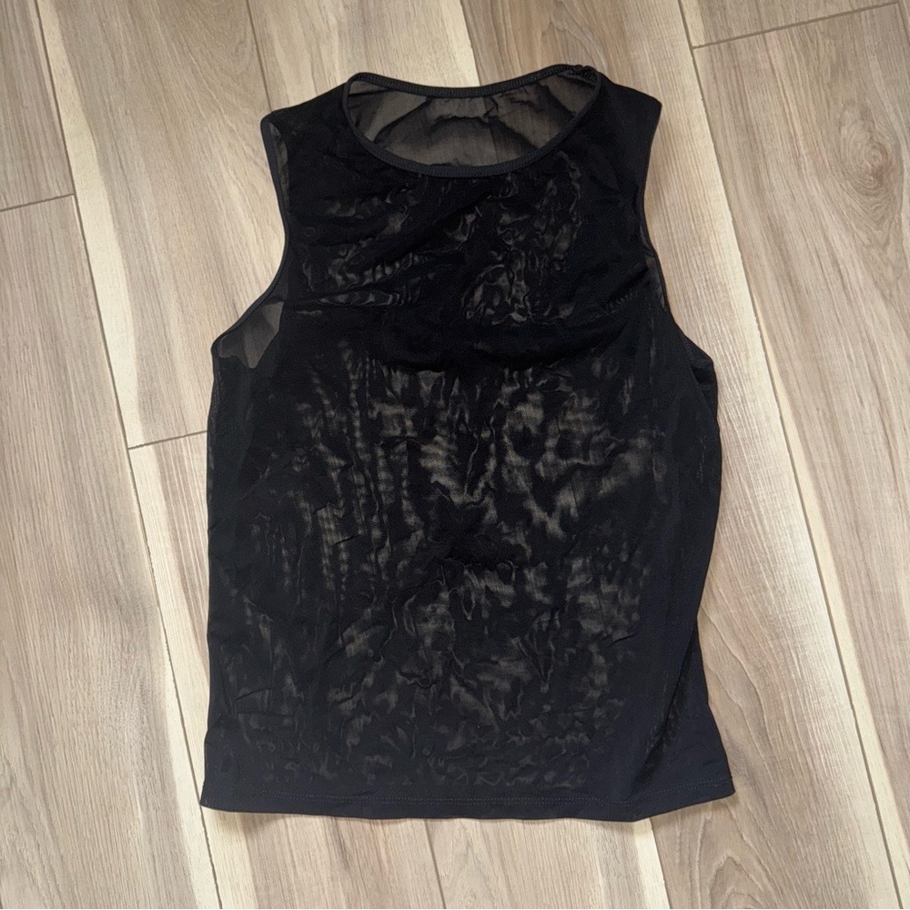 Elegant Black Sheer unisex Top